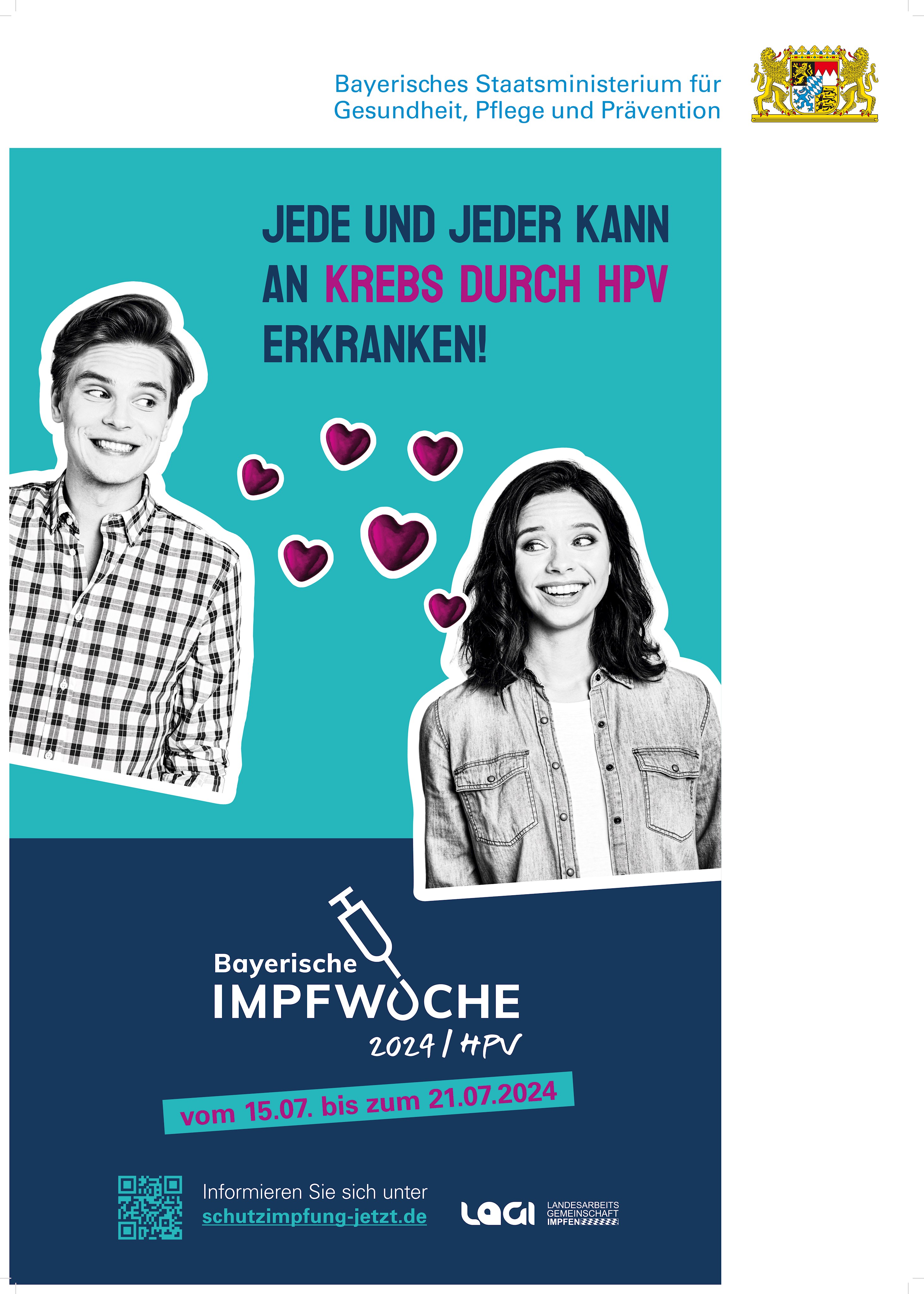 Plakat Bayerische Impfwoche 2024