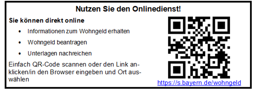 Link zum Onlinedienst Wphngeld Bayernportal